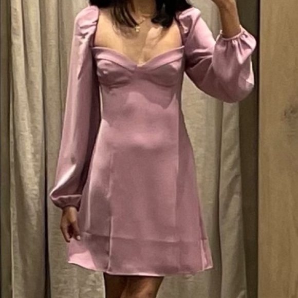 WILFRED NOVELLA DRESS   SOFT ORCHID - Picture 5 of 5